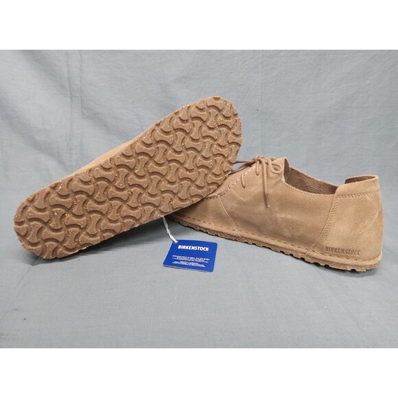 Birkenstock Mens Utti Lace Gray Taupe Suede Moccasin Size 12 REGULAR-NEW NO BOX! main image 6